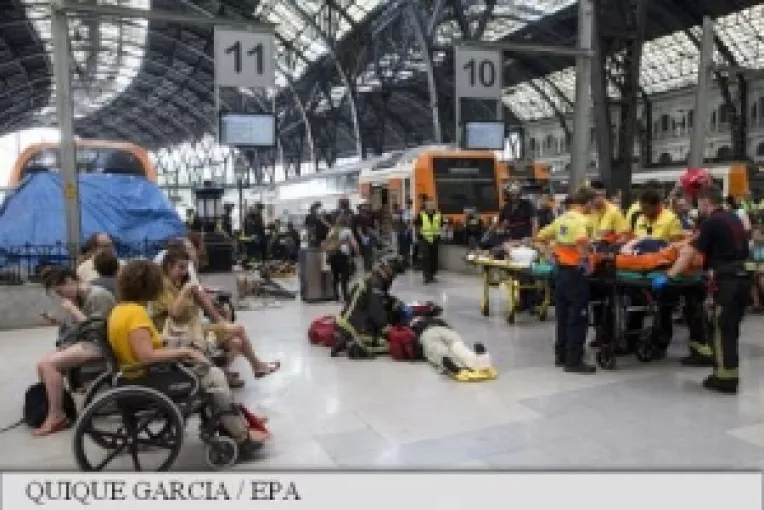 Accident feroviar grav in Barcelona