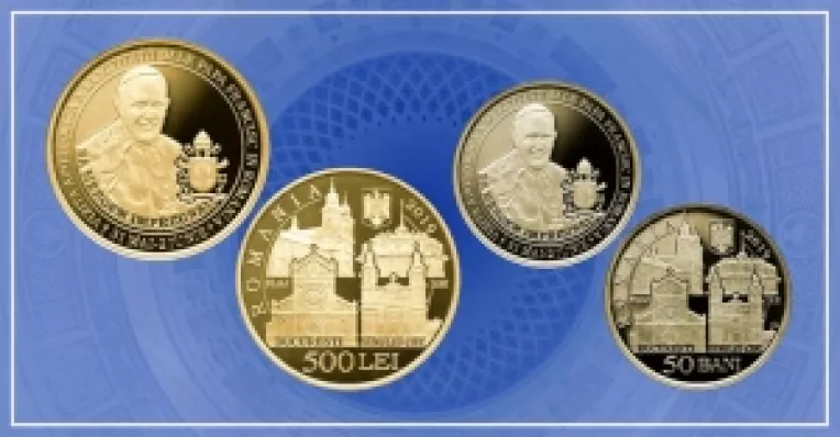 Banca Nationala a Romaniei lanseaza o moneda cu tema Vizita Apostolica a Sanctitatii Sale Papa Francisc, in Romania