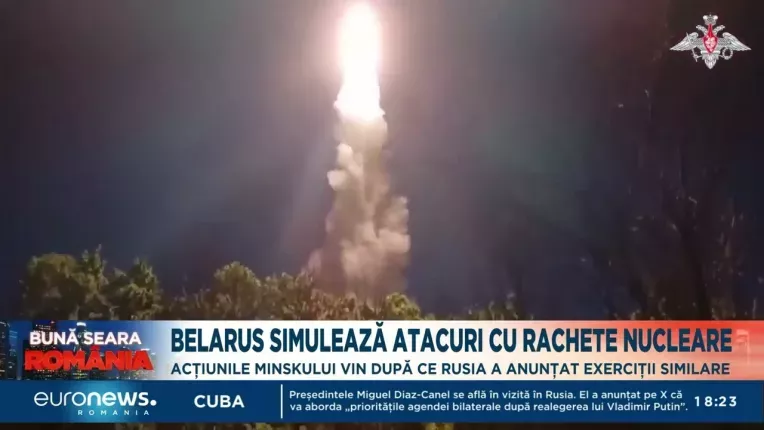 Belarus va simula atacuri nucleare: "Niciodata nu ne-am apropiat atat de mult de un razboi nuclear"