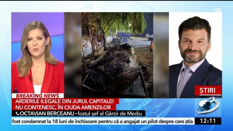 Bucurestenii respira otrava! Cauciucuri si cabluri arse in jurul Capitalei