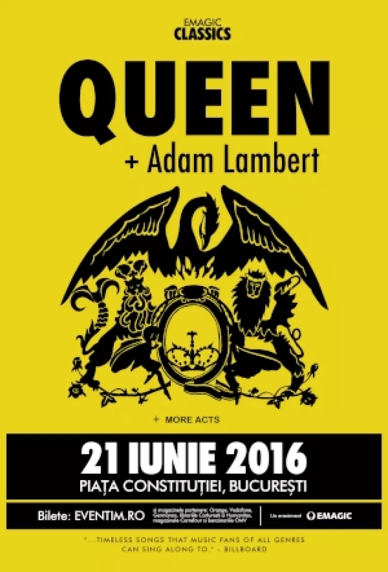 Cel mai asteptat concert al ultimilor ani: QUEEN + Adam Lamb