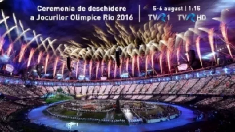 Ceremonia de deschidere a Jocurilor Olimpice 2016, in direct pe TVR 1 si TVR HD