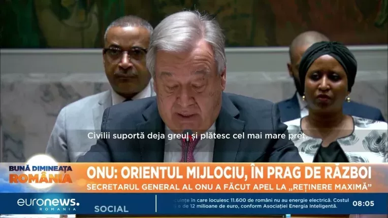 Secretarul general al ONU: "Orientul Mijlociu este pe marginea prapastiei"