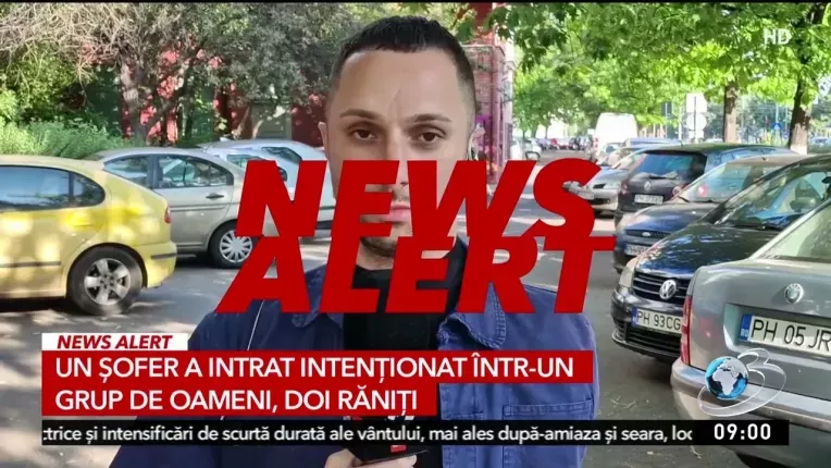 Un sofer a intrat intentionat cu masina intr-un grup de oameni, in Ramnicu Sarat