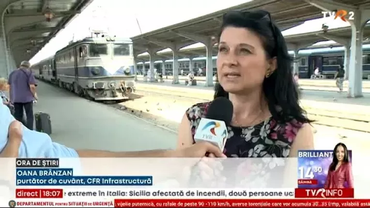 Viteza de circulatie a trenurilor este redusa cand se depasesc 50 de grade Celsius